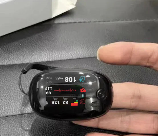 [12 in 1]Smart Glucometer --- (Blood Sugar + Blood Lipids + Blood Pressure + Uric Acid + Heart Rate + Blood Oxygen + Body Temperature + Liver Function + Kidney Function + Prostate Examination + Cancer Detection + Laser Treatment)